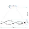 CEILING LAMP CHANDELIER TOOLIGHT LED G033-CP GOLD