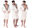 Bathrobe men Jordan Ecru Grey L