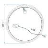 MIRROR REA LED 107 60X60CM TRANSPARENT