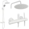 Shower Set Without Spout With Thermostat Rea Lungo White