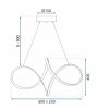 CEILING LAMP CHANDELIER TOOLIGHT LED G081-1CP GOLD