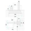 Concealed Washbasin Tap Rea Arcos Brush Gold