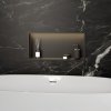 BATHROOM SHELF REA LED BLACK 30X60