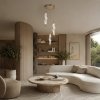 CEILING LAMP CHANDELIER TOOLIGHT LED G009-3CPR WHITE GOLD