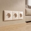 Toolight Triple Socket Frame Oste Jnh015-3f Beige