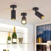 Ceiling Lamp Chandelier TOOLIGHT APP1244-1C Black GU10