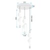 CEILING LAMP CHANDELIER TOOLIGHT LED G009-3CPR WHITE GOLD