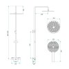 Shower Set Without Spout With Thermostat Rea Lungo White