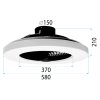 Ceiling lamp APP1552-C BLACK