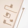 BATHROOM HANGER REA 9706 PRISM BRUSH GOLD