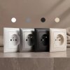 Toolight Single Socket Frame Oste Jnh013-1f Black