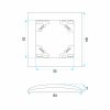 Toolight Single Switch With Frame Oste Jnh006-w White
