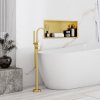Built-in Stainless Steel Bathroom Shelf 30X60 Brushed Gold