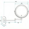 MIRROR REA GLOW CHROME LED