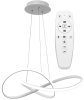 Pendant LED Lamp TOOLIGHT APP396-CP Modern Ring White + remote control 1-light point 40W 55x55x14,5cm