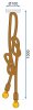 Pendant Lamp TOOLIGHT APP419-2CP Rope 1-light point E27 100cm