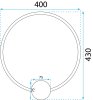 Wall LED Light Toolight APP1386-CW 17W black