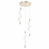 CEILING LAMP CHANDELIER TOOLIGHT LED G009-3CPR WHITE GOLD