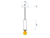 Pendant Lamp TOOLIGHT APP110 OSTI A Metal Pink E27 1-light point