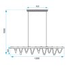 Pendant LED Lamp TOOLIGHT APP1288-CP