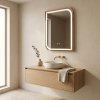 Mirror Rea Zone 70X50 Led Brush Rose Gold