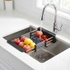 Telescopic Sink Dish Drying Rack Rea P14487 Black