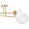 Ceiling Lamp Chandelier TOOLIGHT APP1248-4Cp Gold Metal Glass E27 4-light points