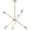 Pendant Lamp TOOLIGHT APP1115 Metal Gold E27 6-light points