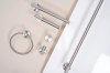 BATHROOM HANGER REA 6606A MODERN BRUSH STEEL