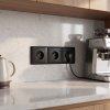 Toolight Triple Socket Frame Oste Jnh015-3f Black