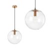 Pendant Lamp TOOLIGHT APP038-3CP LASSI Glass Rose-Gold 20cm E27