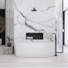 Built-in Stainless Steel Bathroom Shelf 30X60 Black Matt