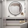 Bathroom LED Mirror REA MMJ 90cm Black
