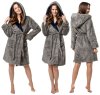 Bathrobe Jordan Grey-Navy M