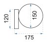 Wall Light Toolight APP1009-1W E27 white