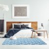 PLUSH CARPET CLOVER BLUE 1.40*2.00