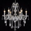 Chandelier Toolight 392183 Crystal Chrome 6-light points E14 67,5x67,5x62cm