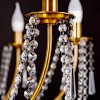 Chandelier Toolight APP765-6CP Crystal Gold Candles 6-light points E14 60x60x42-112cm