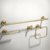 BATHROOM HOOK SET REA GRID BRUSH GOLD 4 PIECES