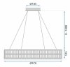 CEILING LAMP CHANDELIER TOOLIGHT LED APP1568-CP 60CM GOLD