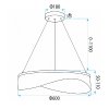 CEILING LAMP CHANDELIER REA G145-CP GOLD GOLD 60CM