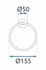 Bathroom hanger REA Black MIST 05