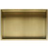Built-in Stainless Steel Bathroom Shelf 30X60 Brushed Gold
