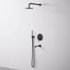 Concealed Shower Set with shower spout REA Lungo Black + Box