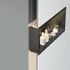 BATHROOM SHELF REA LED BLACK 30X60