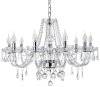 Chandelier Toolight 300750 Crystal Chrome 8-light points E14