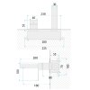 Concealed Washbasin Tap Rea Arcos Titanium