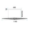 CEILING LAMP CHANDELIER TOOLIGHT APP1501-1CP BEIGE