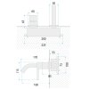 Washbasin Tap Rea Foster + Box Brush Copper