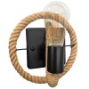 Wall Light Toolight APP1465-1W E27 brown / black